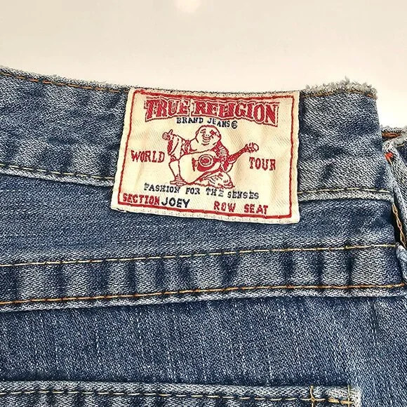 True Religion Joey Flare Jeans 30 Embroidered "Madame Mystery" Limited Edition - Picture 14 of 16